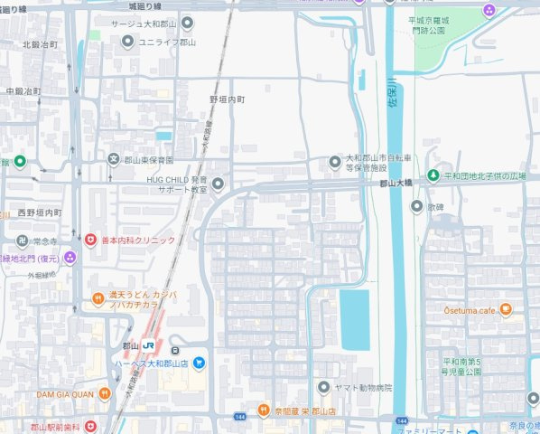 ●大和郡山市野垣内町　第5期　新築一戸建ての地図