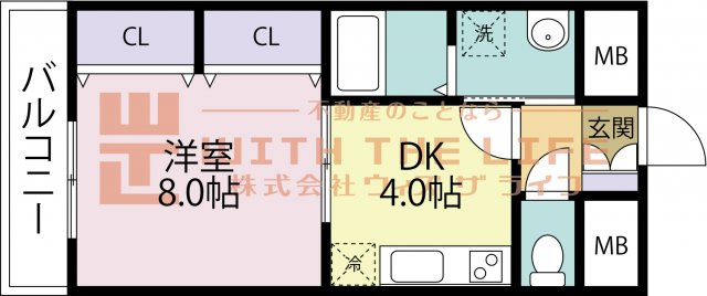 YMクレスト【キャッシュバック対象物件】の間取り