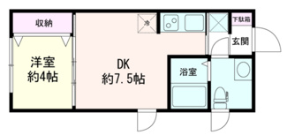 【間取り】 | エムズ南雪谷 | 間取りです。