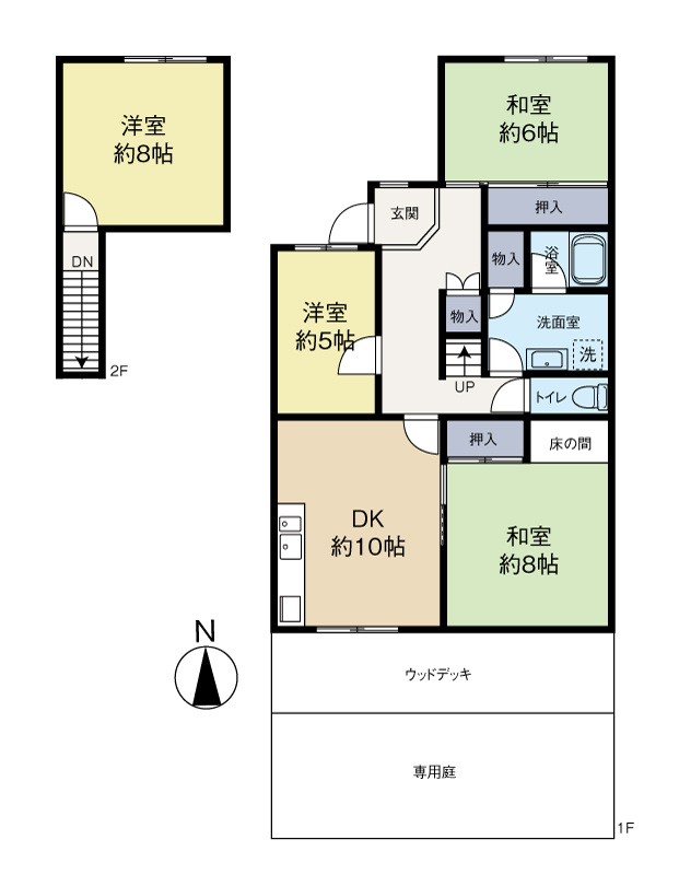 泉北赤坂台B住宅16号棟(メゾネット1～2F)