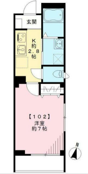 フェリチェ菊川の間取り