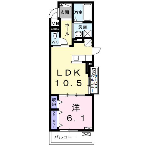 クオーレＤの間取り|間取図
