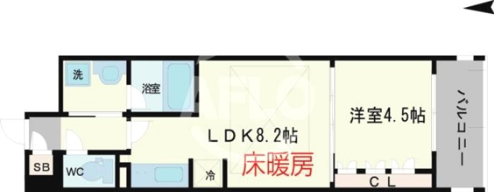 アーバネックス心斎橋の間取り|アーバネックス心斎橋　間取り