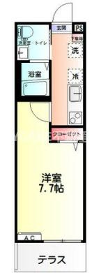 クラージュ中央林間の間取り