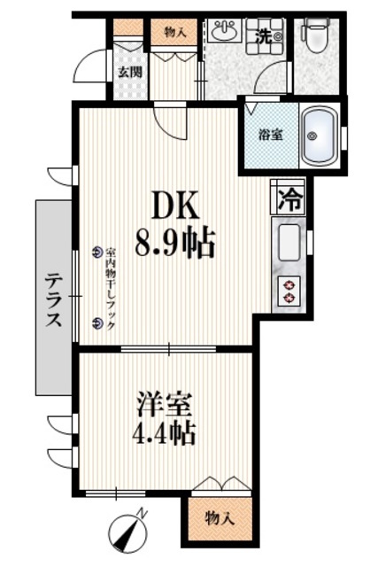 プランタンの間取り|【間取り】　１フロア１世帯