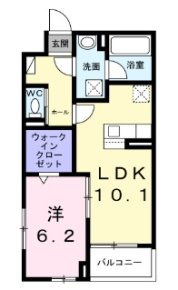 アルカディア　Iの間取り