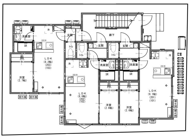KEIAI RESIDENCE 初石の間取り