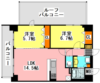 【間取り】 | アルメール津田沼
