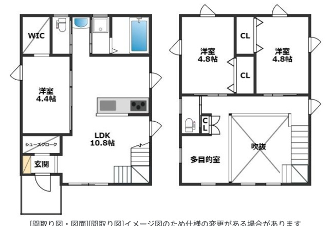 【間取り】 | 王塚台3丁目貸家