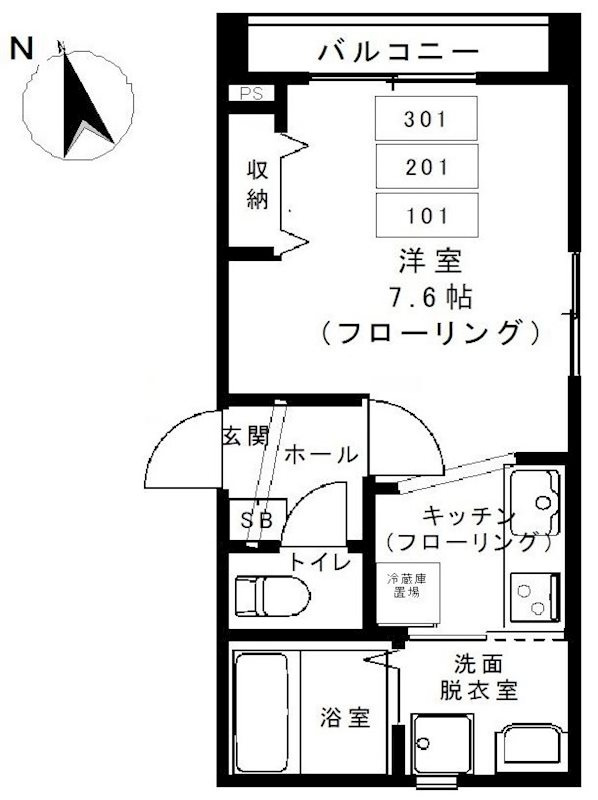 カームコートSAI    の間取り