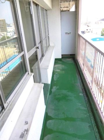 魚崎コーポのバルコニー
