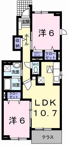 メゾンプラージュⅡの間取り