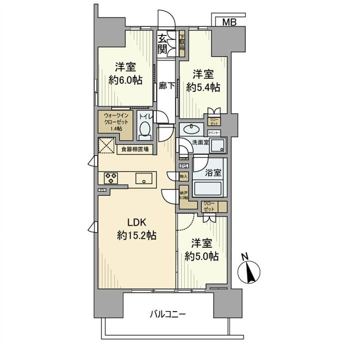 パークホームズ杉並上荻の間取り