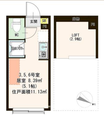 【間取り】 | ハーモニーテラス落合