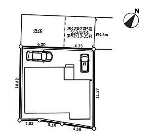 バス便とはいえ２路線利用できてバス停まで１分♪駐車場は２台分が当たり前だのクラッカー！！外観で魅せつつも内部もシッカリで、きっとアナタも虜になる！！それが、『戸塚区深谷町』新築戸建の区画図