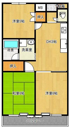 フレックシオンＯＤＡの間取り