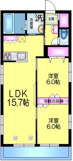 ＡｎｇｅＢ　アンジュビーの間取り|★１フロア１住戸★