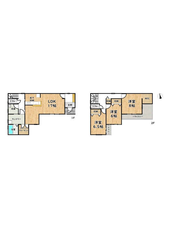 加古川市尾上町養田9期/新築戸建の間取り