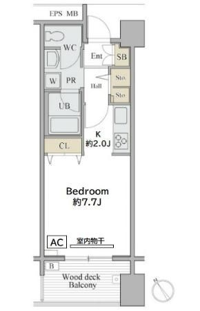 シャレール広尾　１号棟の間取り