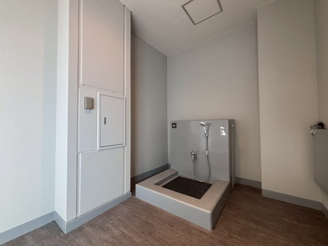 ペット足洗い場。