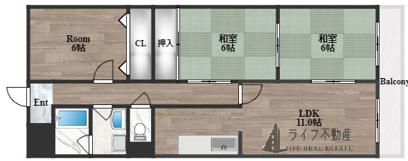 メゾン菱江の間取り