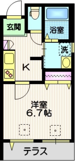 ＫＡＪ　大井町の間取り|★１フロア２世帯・角部屋★