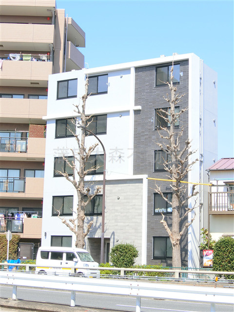 CASA PIAZZA新蒲田の外観|2025年3月築　RC鉄筋コンクリート造地上5階建て1R～1LDK総戸数14戸
東京都大田区新蒲田2丁目　東急多摩川線矢口渡駅最寄り徒歩5分、東急池上線蓮沼駅徒歩8分、JR京浜東北線蒲田駅徒歩14分