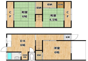 【間取り】 | 西山町4丁目戸建