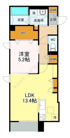 Ｂｅｌｌｅ　Ｌｅａｄ元茶畑の間取り