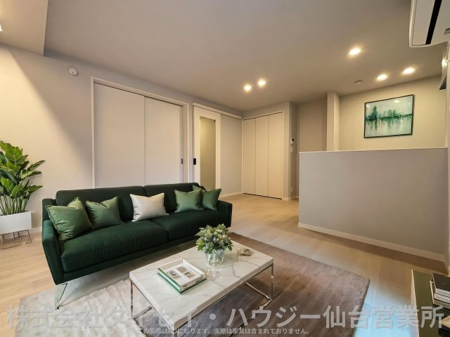 Ｂｅｌｌｅ　Ｌｅａｄ元茶畑の居間・リビング|AIのCG作成イメージであり、実際に現地に家具は置かれていません