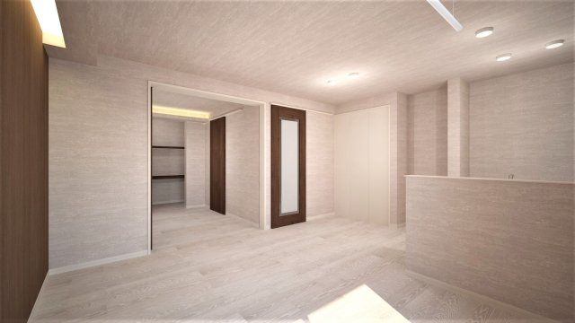 （仮称）連坊新築計画の居間・リビング