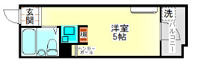 神戸市中央区琴ノ緒町２丁目の賃貸マンションの間取り