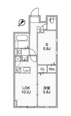 Ａｇｌａｉａ千石Ｄｅｕｘの間取り