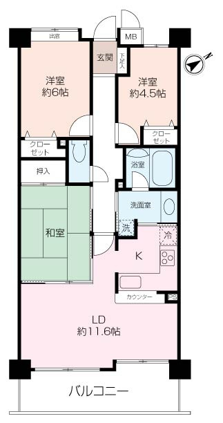 サングレイス新杉田 3階の画像