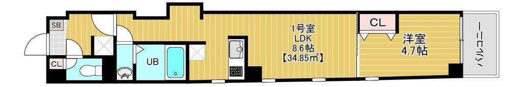 リバレイン南砂の間取り