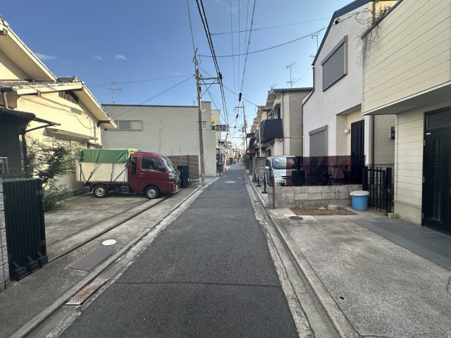 売土地　堺市東区日置荘西町1丁の前面道路含む現地写真