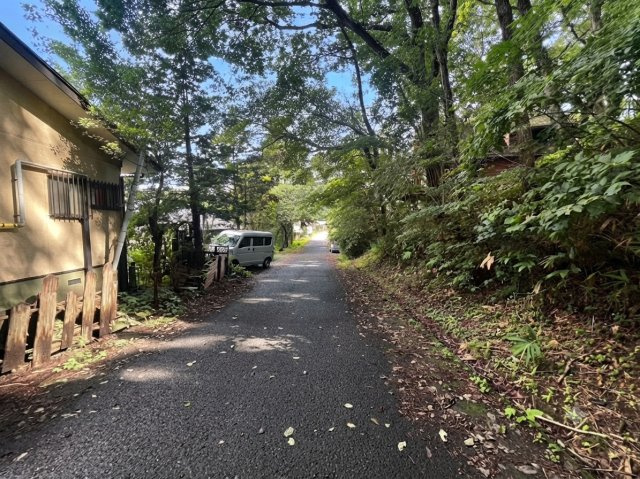 那須郡那須町　中古戸建　DIY素材におすすめ｜那須の平屋住宅の前面道路含む現地写真