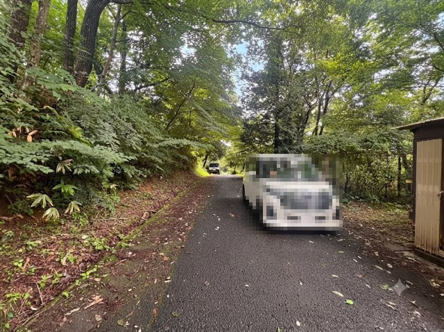那須郡那須町　中古戸建　DIY素材におすすめ｜那須の平屋住宅の前面道路含む現地写真