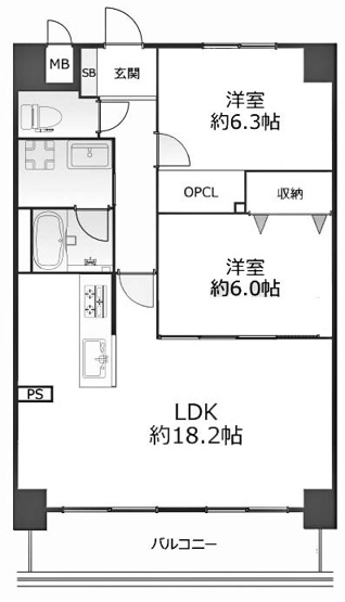 【間取り】 | アルモード醍醐 | 専有面積67.86㎡