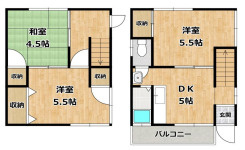 【間取り】 | 大日丘町1丁目戸建