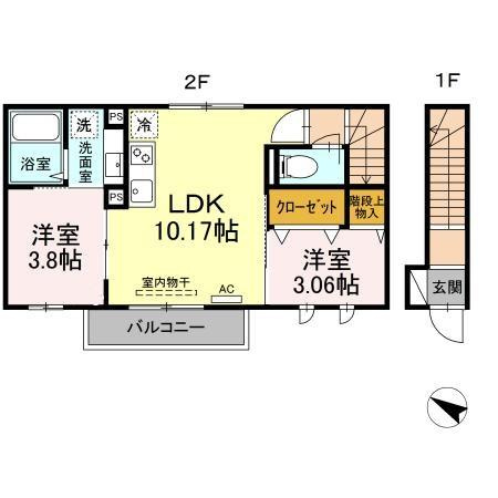 【間取り】 | エクセリア北烏山-北烏山1丁目-