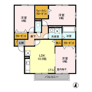 【間取り】 | アビタシオン梅園 ＡＢ
