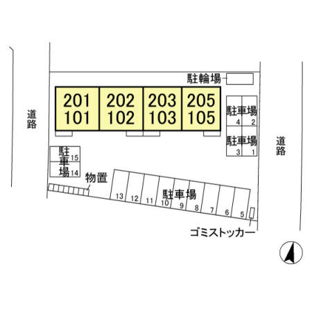 アルヴェアーレⅡの区画図