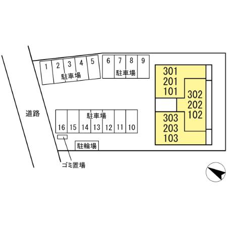 Serenvita Matsushiro(ｾﾚｳｨｰﾀ ﾏﾂｼﾛ)の区画図
