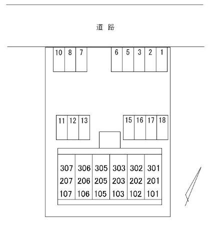 アトラクト松代の区画図