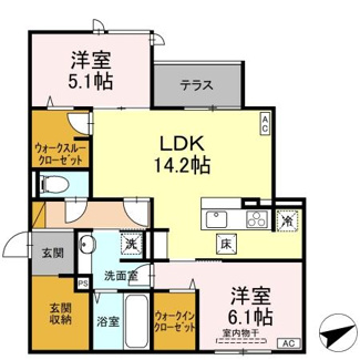 【間取り】 | D's LIEN (ディ-ズリアン) C