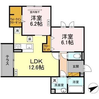 【間取り】 | D's LIEN (ディ-ズリアン) C