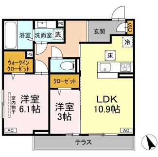 【間取り】 | D's LIEN (ディ-ズリアン) E