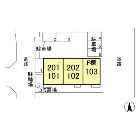 ゼピュロス学園の森 Fの区画図