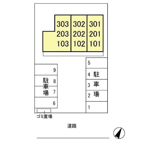 ベルフィーユ吾妻の区画図